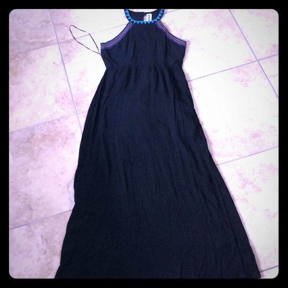 meghan la halter maxi dress